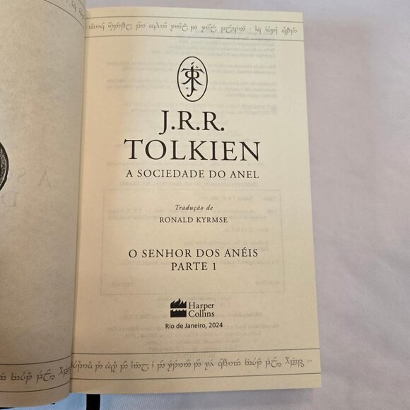 JRR Token Lord Of The Rings Trilogy Hardback Books in Portuguese - Picture 7 of 9
